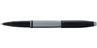 Calais Matte Gray and Black Lacquer Rollerball Pen