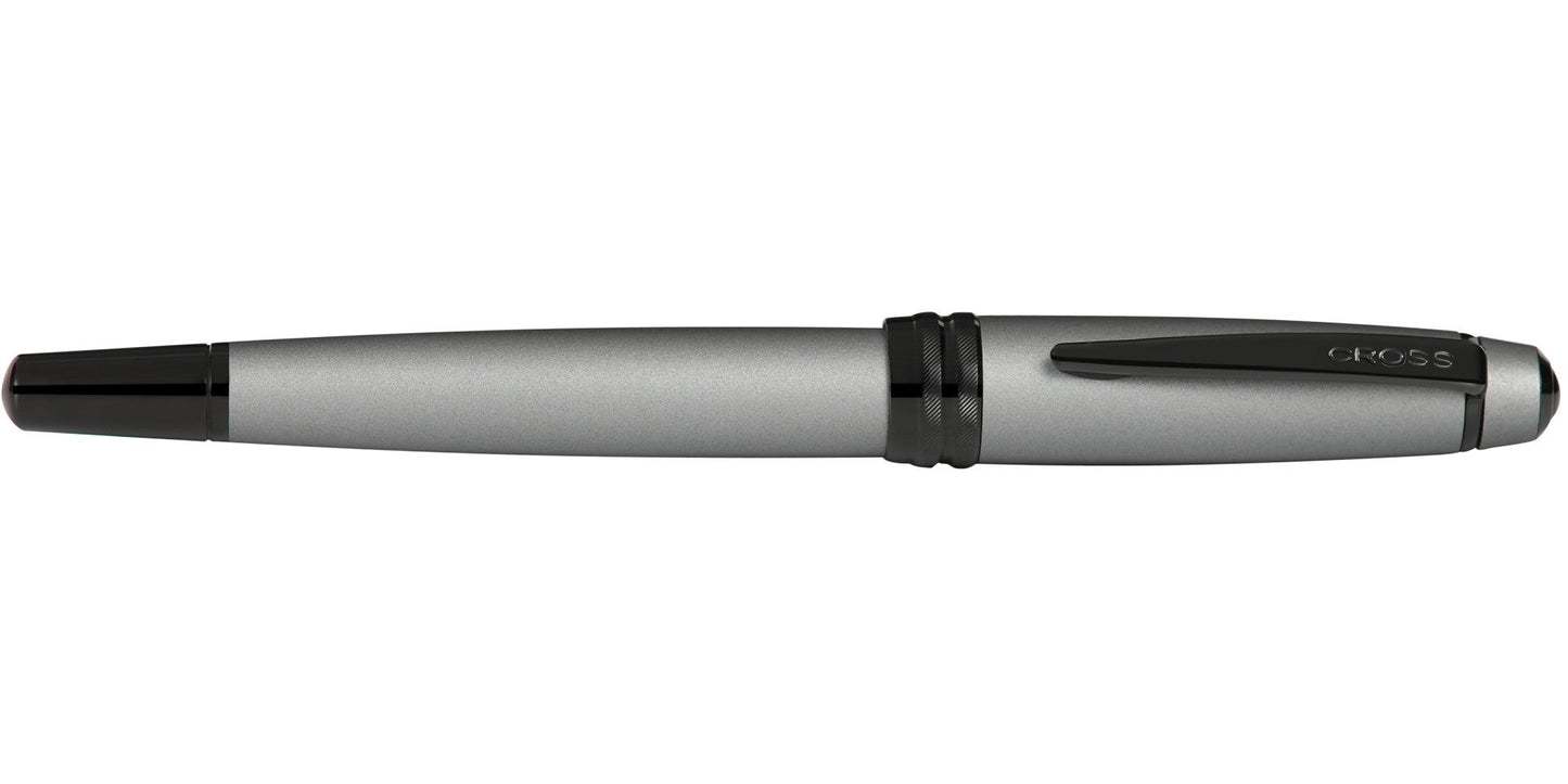 Bailey Matte Gray Lacquer Rollerball Pen