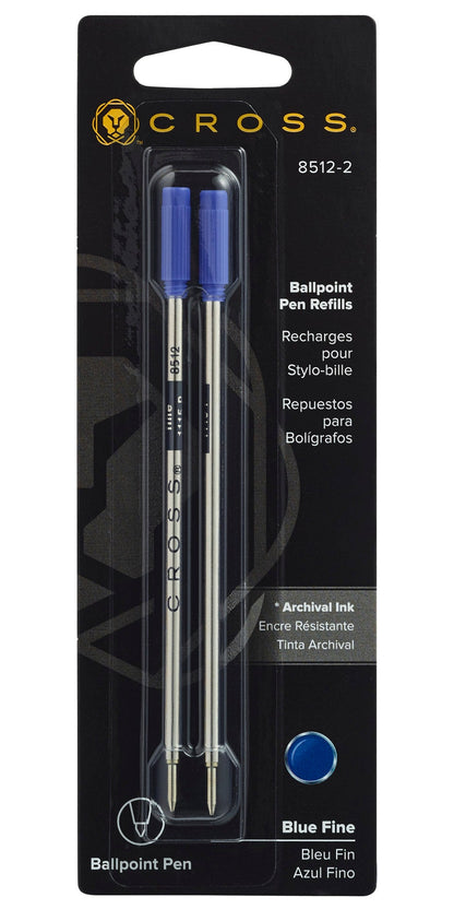 Ballpoint Pen Refill - Blue - Fine - Dual Pack