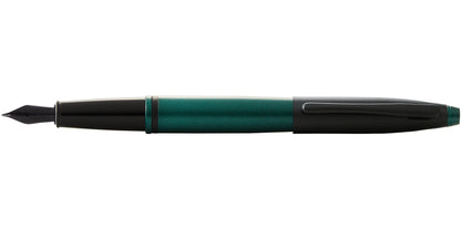 Calais Matte Green and Black Lacquer Fountain Pen