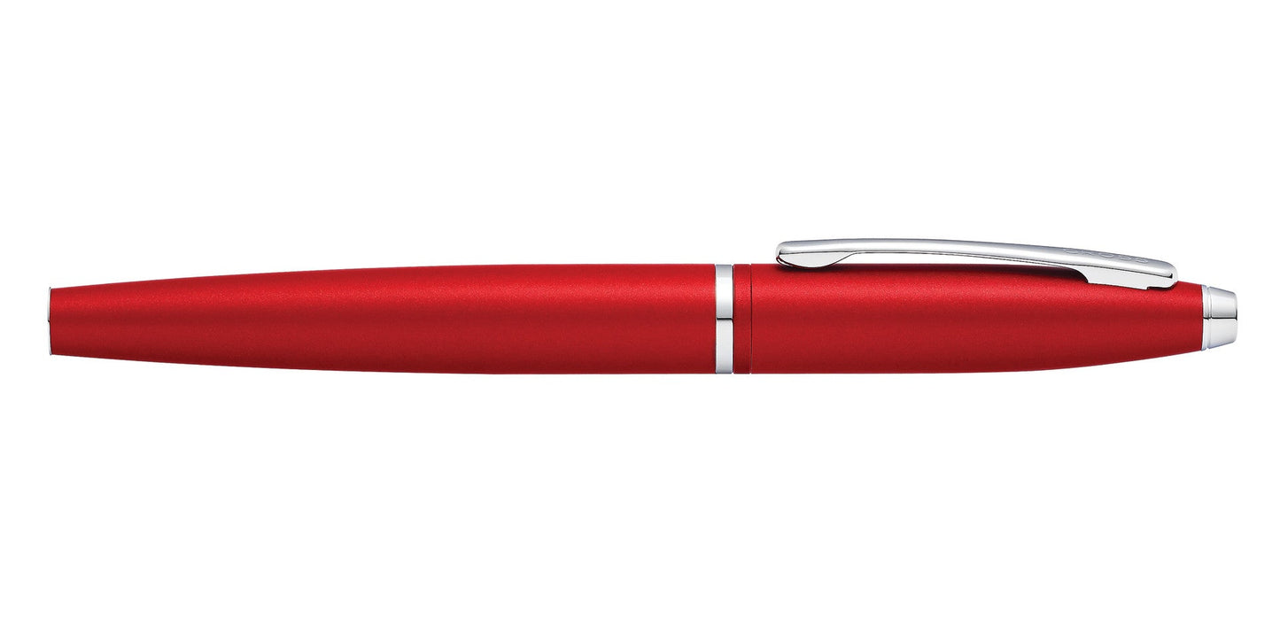 Calais Matte Metallic Crimson Rollerball Pen