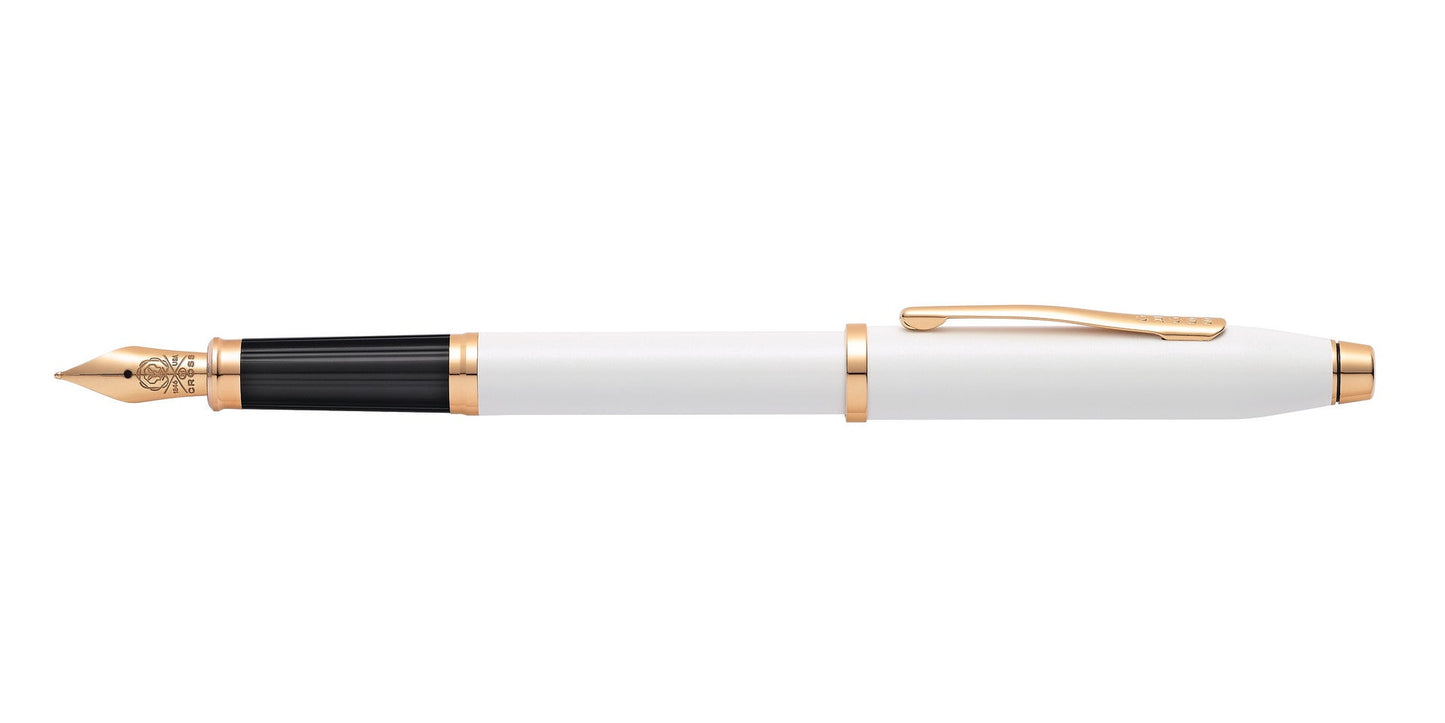 Century II Pearlescent White Lacquer Fountain Pen