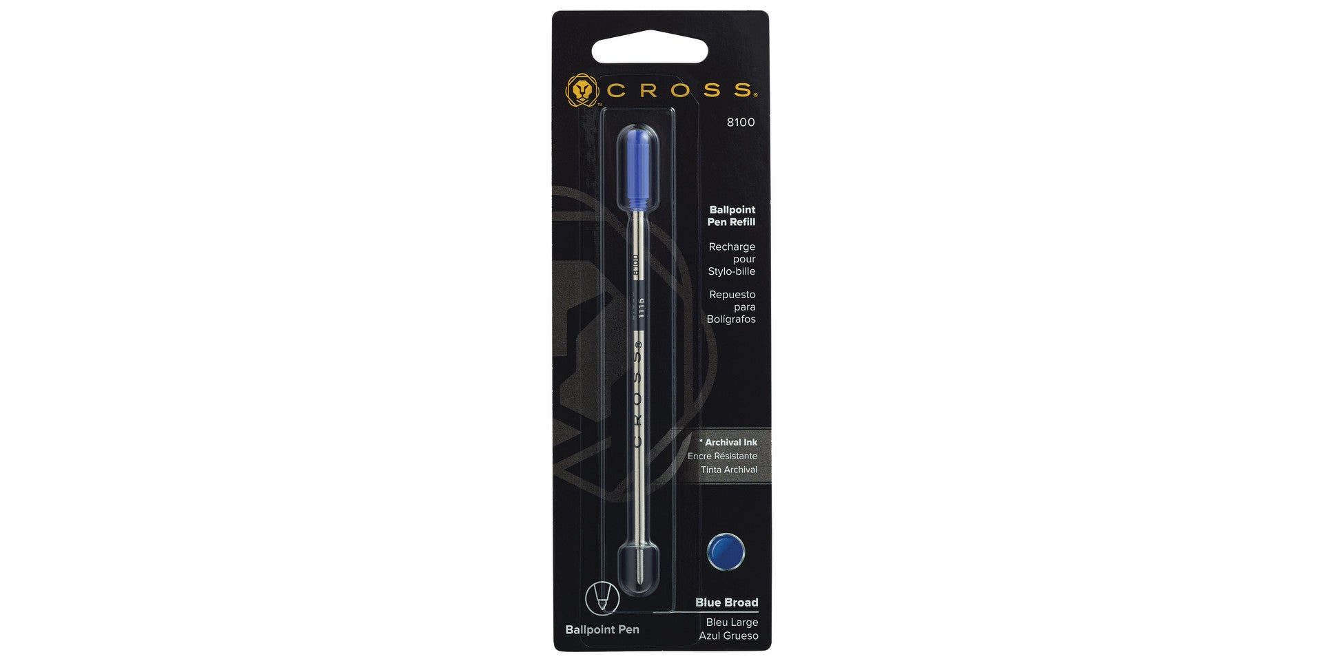 Ballpoint Pen Refill - Blue - Broad