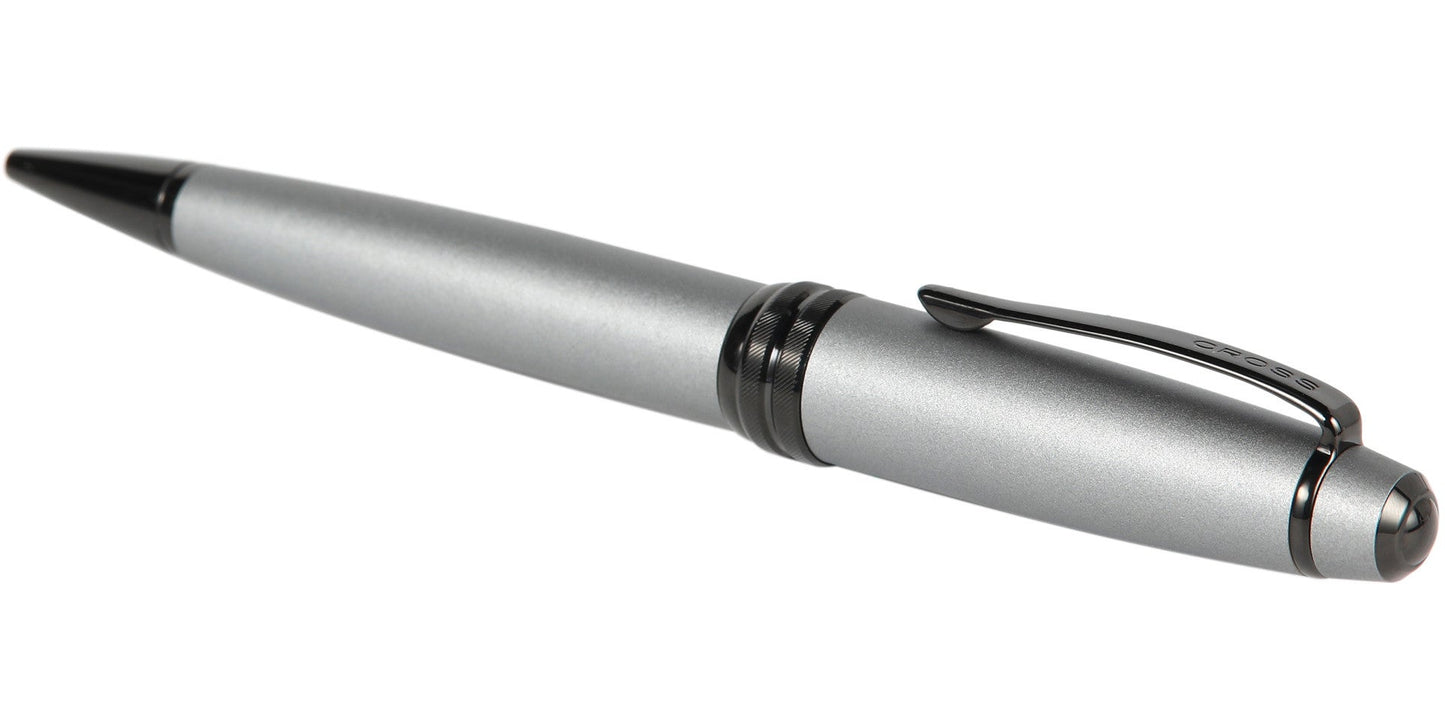 Bailey Matte Gray Lacquer Ballpoint Pen