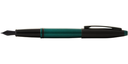 Calais Matte Green and Black Lacquer Fountain Pen