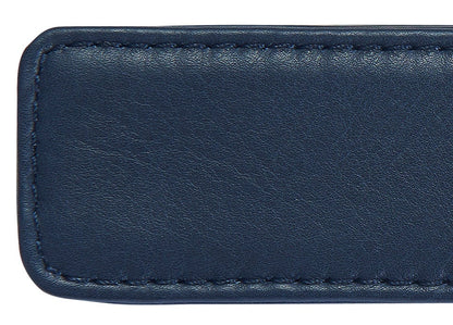 Midnight Blue Leather Single Pen Pouch