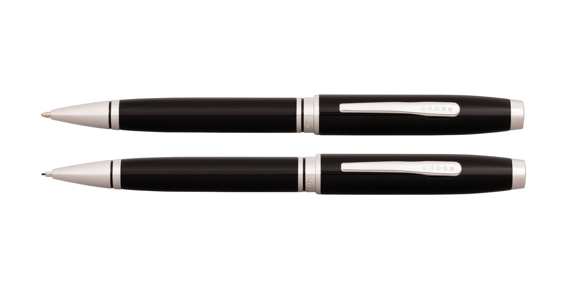 Coventry Black Lacquer Pen and Pencil Gift Set