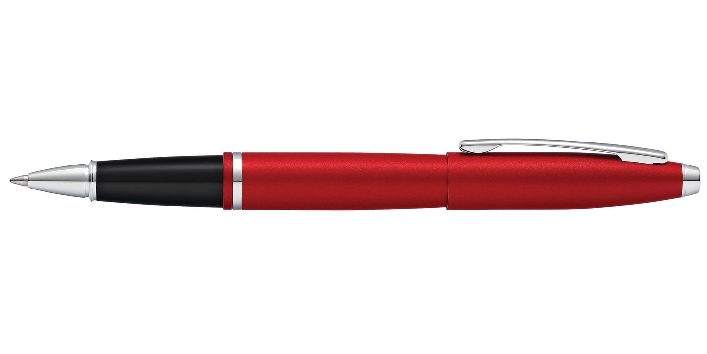 Calais Matte Metallic Crimson Rollerball Pen