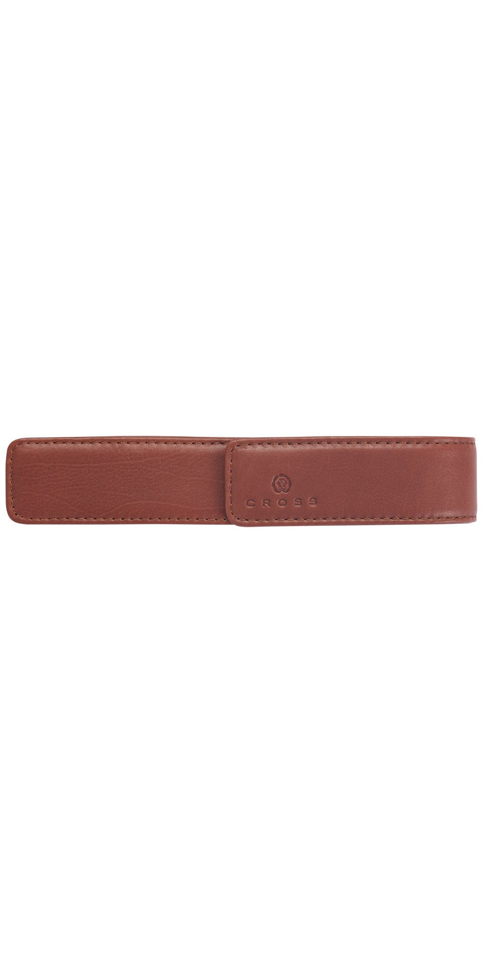 Tan Leather Single Pen Pouch