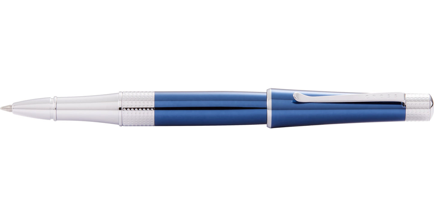 Beverly Translucent Cobalt Blue Lacquer Rollerball Pen