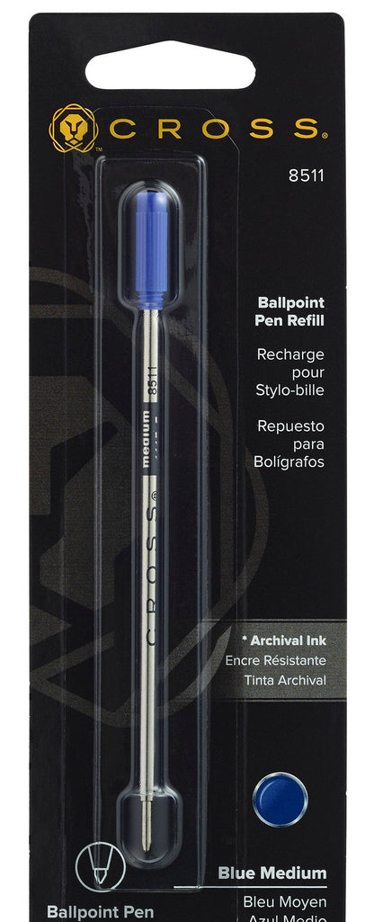 Ballpoint Pen Refill - Blue - Medium - Packaged One Per Card