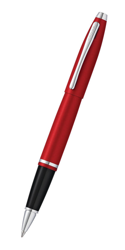 Calais Matte Metallic Crimson Rollerball Pen