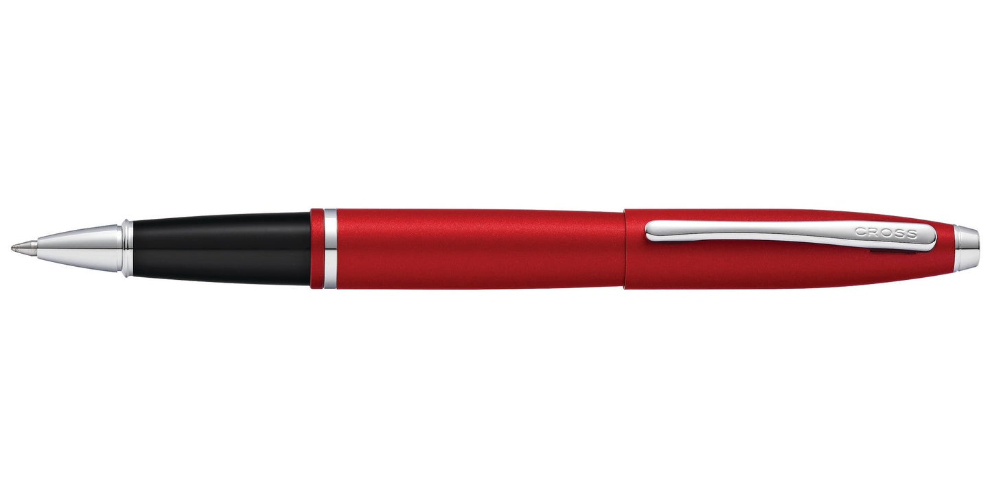 Calais Matte Metallic Crimson Rollerball Pen