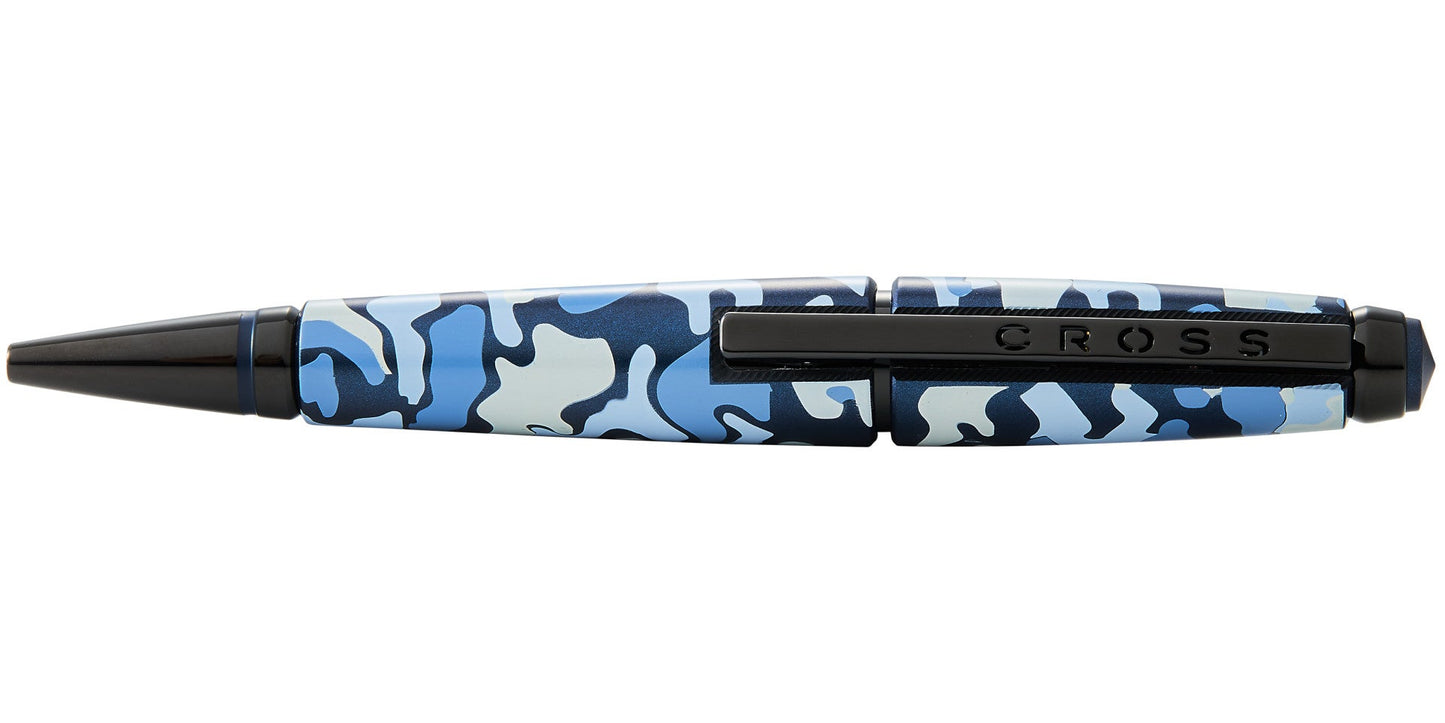Edge Blue Camo Gel Rollerball Pen