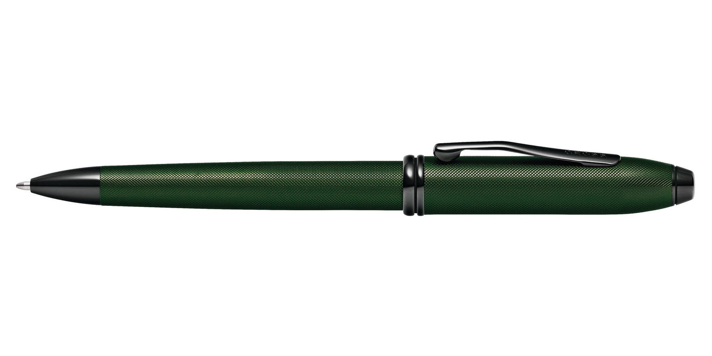 Townsend Matte Green PVD Micro-knurl Ballpoint Pen