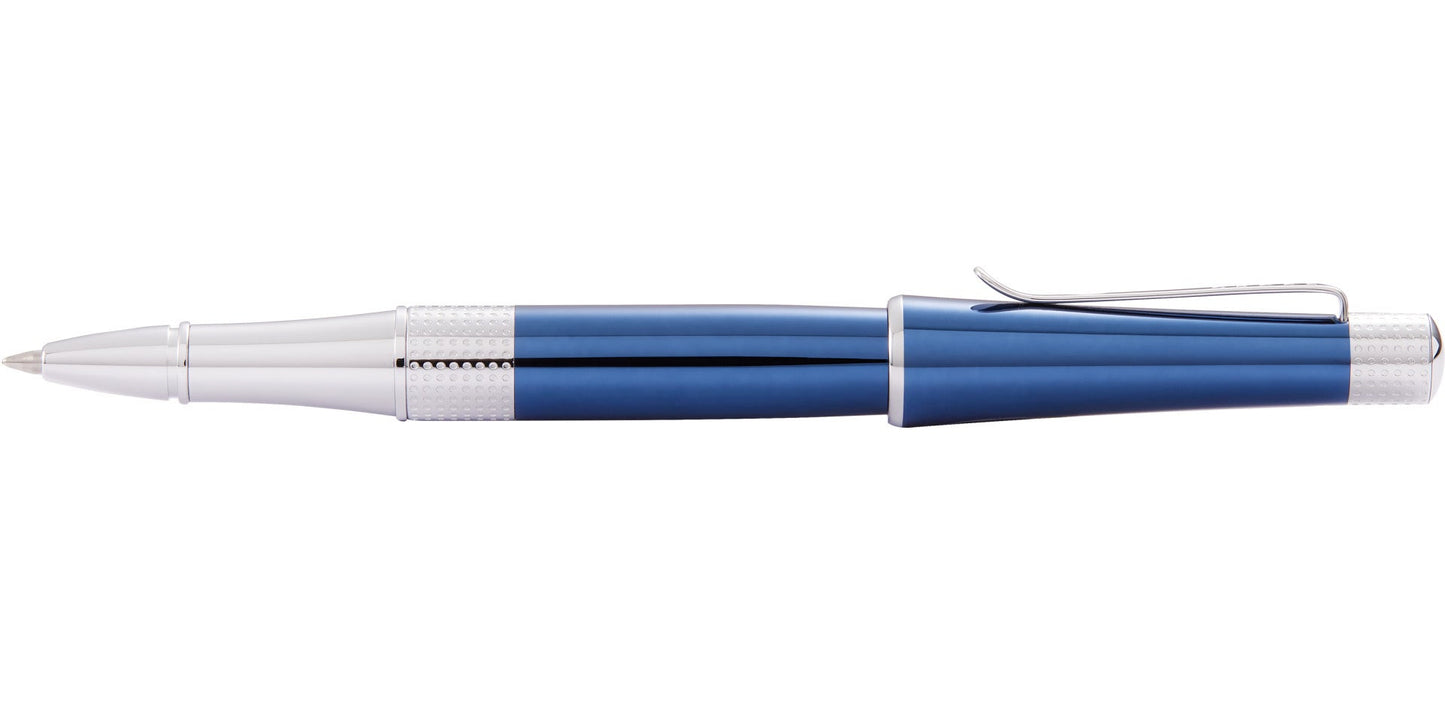 Beverly Translucent Cobalt Blue Lacquer Rollerball Pen