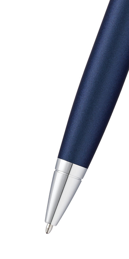 Calais Matte Metallic Midnight Blue Ballpoint Pen