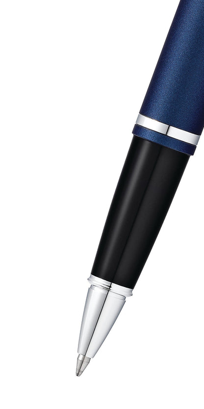 Calais Matte Metallic Midnight Blue Rollerball Pen