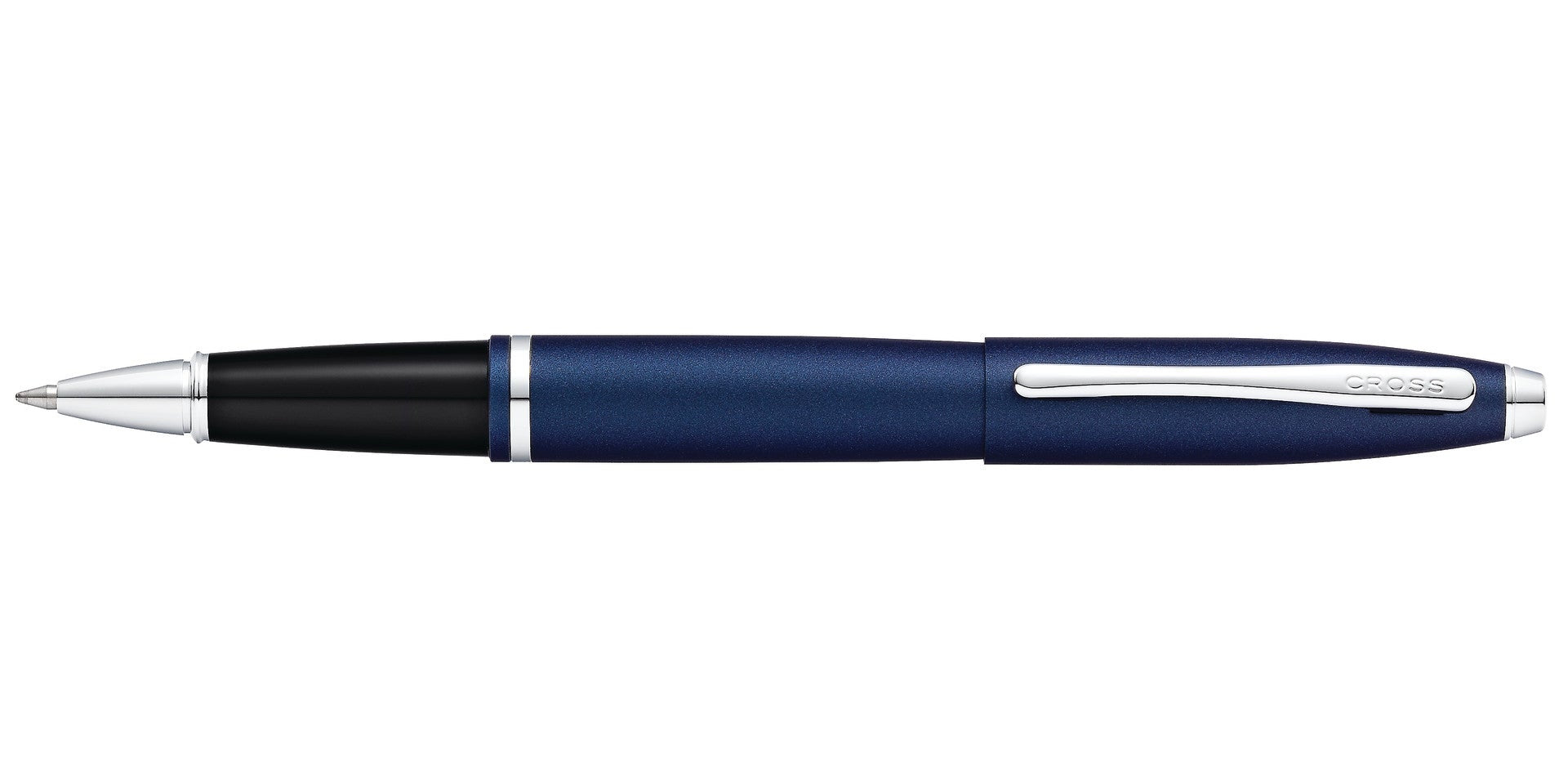 Calais Matte Metallic Midnight Blue Rollerball Pen