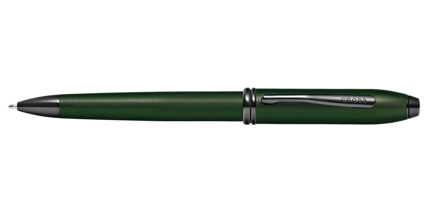 Townsend Matte Green PVD Micro-knurl Ballpoint Pen