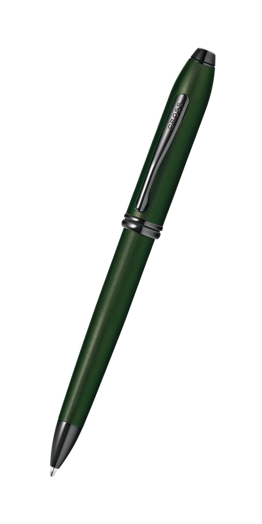 Townsend Matte Green PVD Micro-knurl Ballpoint Pen