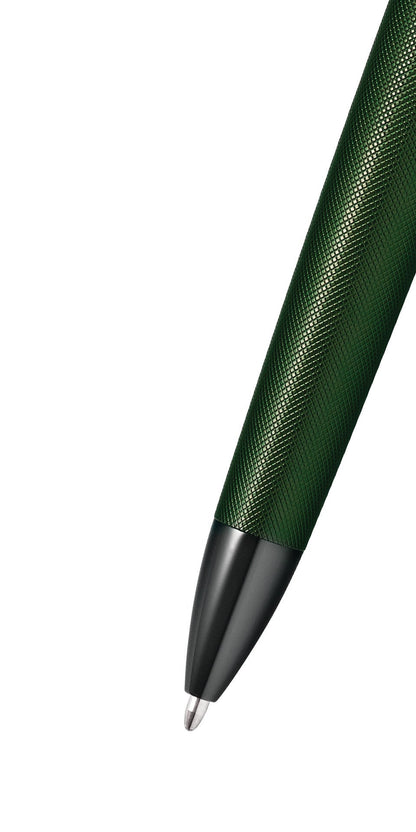 Townsend Matte Green PVD Micro-knurl Ballpoint Pen