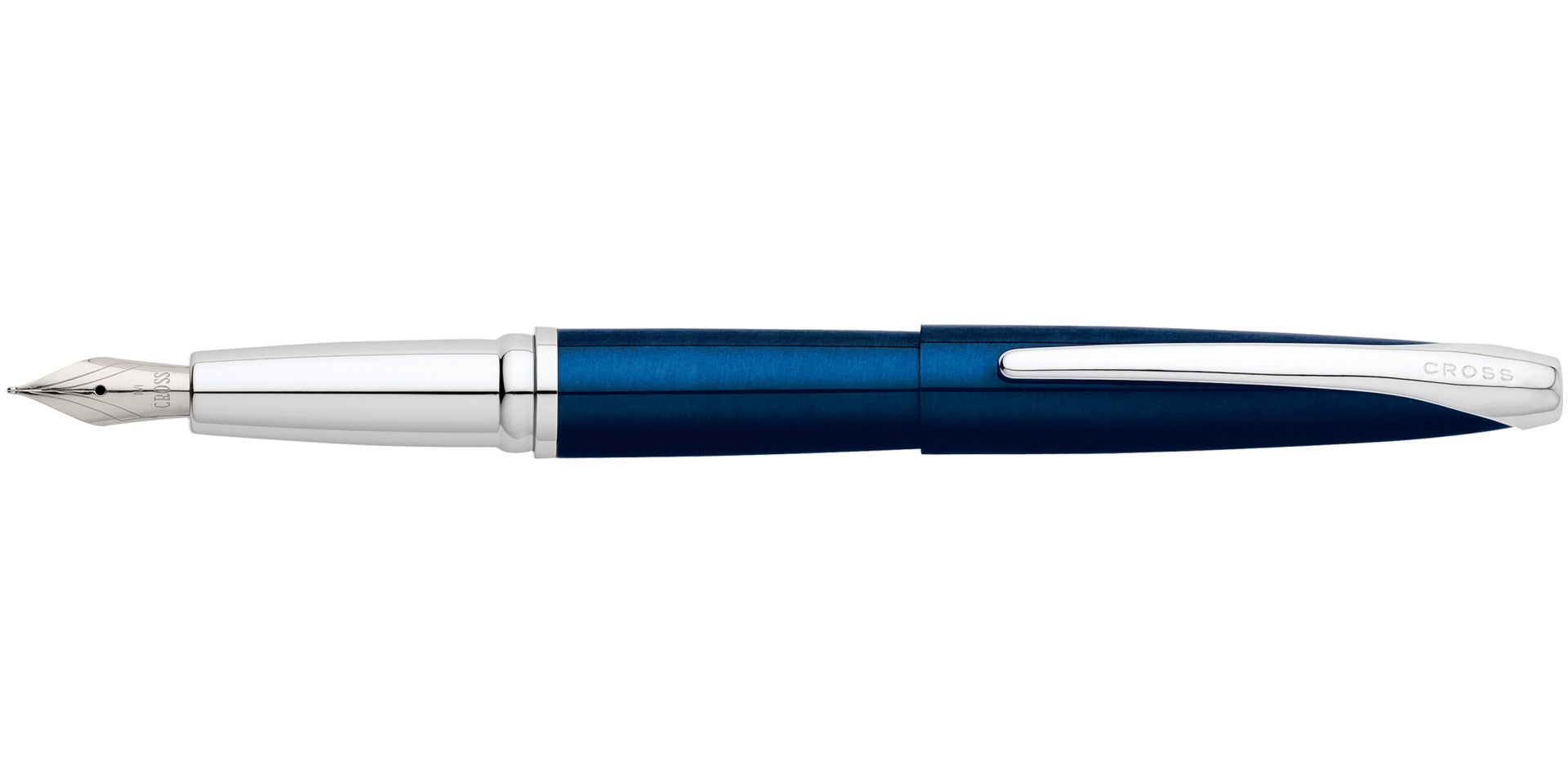 ATX Translucent Blue Lacquer Fountain Pen