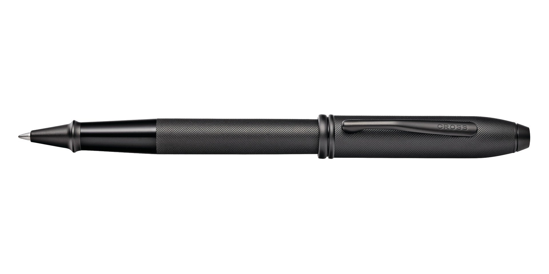 Townsend Black PVD Micro-knurl Rollerball Pen