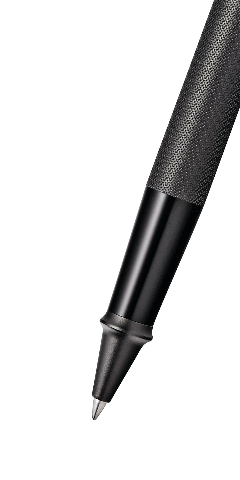 Townsend Black PVD Micro-knurl Rollerball Pen