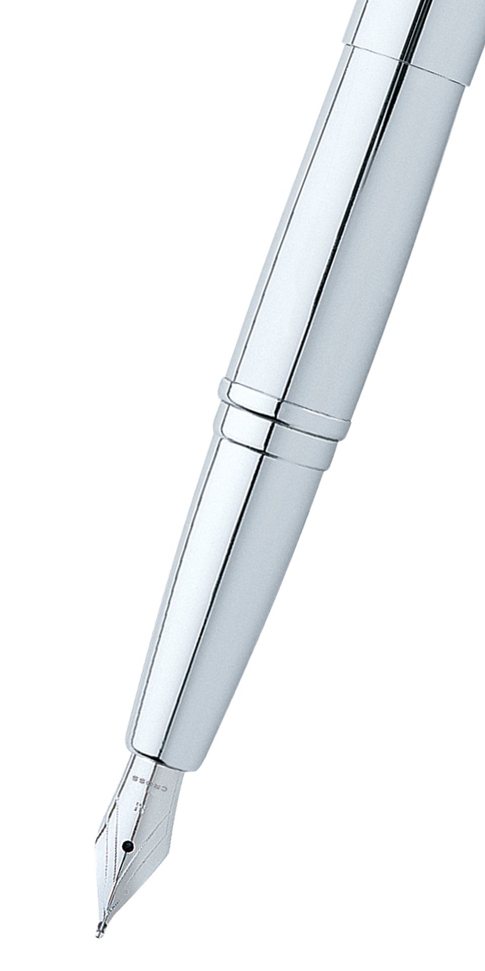ATX Pure Chrome Stainless Steel Fine Nib Fountain Pen Cross