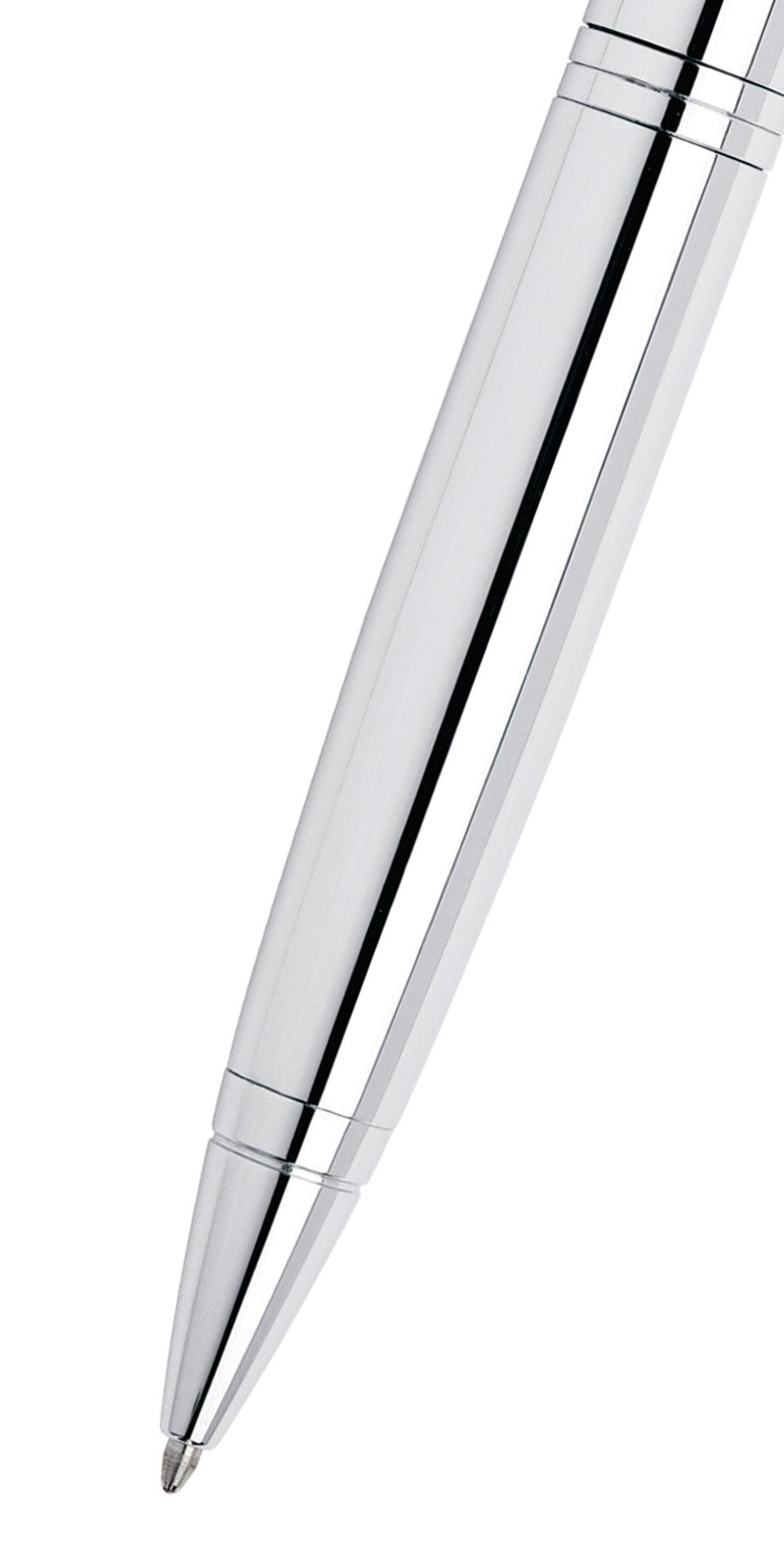 Calais Polished Chrome Ballpoint Pen – A.T. Cross