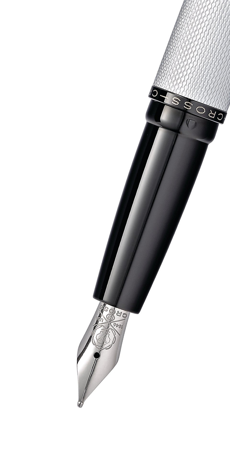 ATX® Brushed Chrome Fine Nib Fountain Pen – Cross