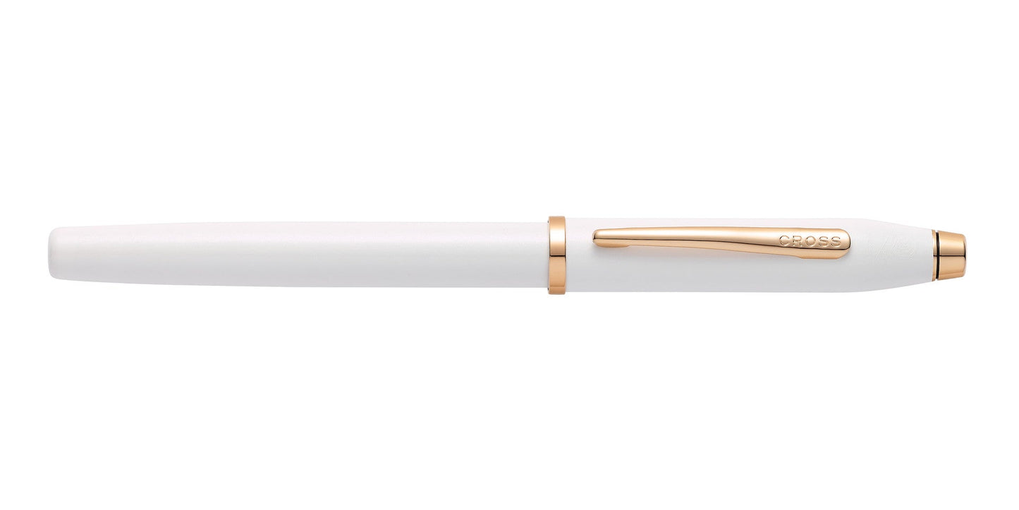 Century II Pearlescent White Lacquer Rollerball Pen