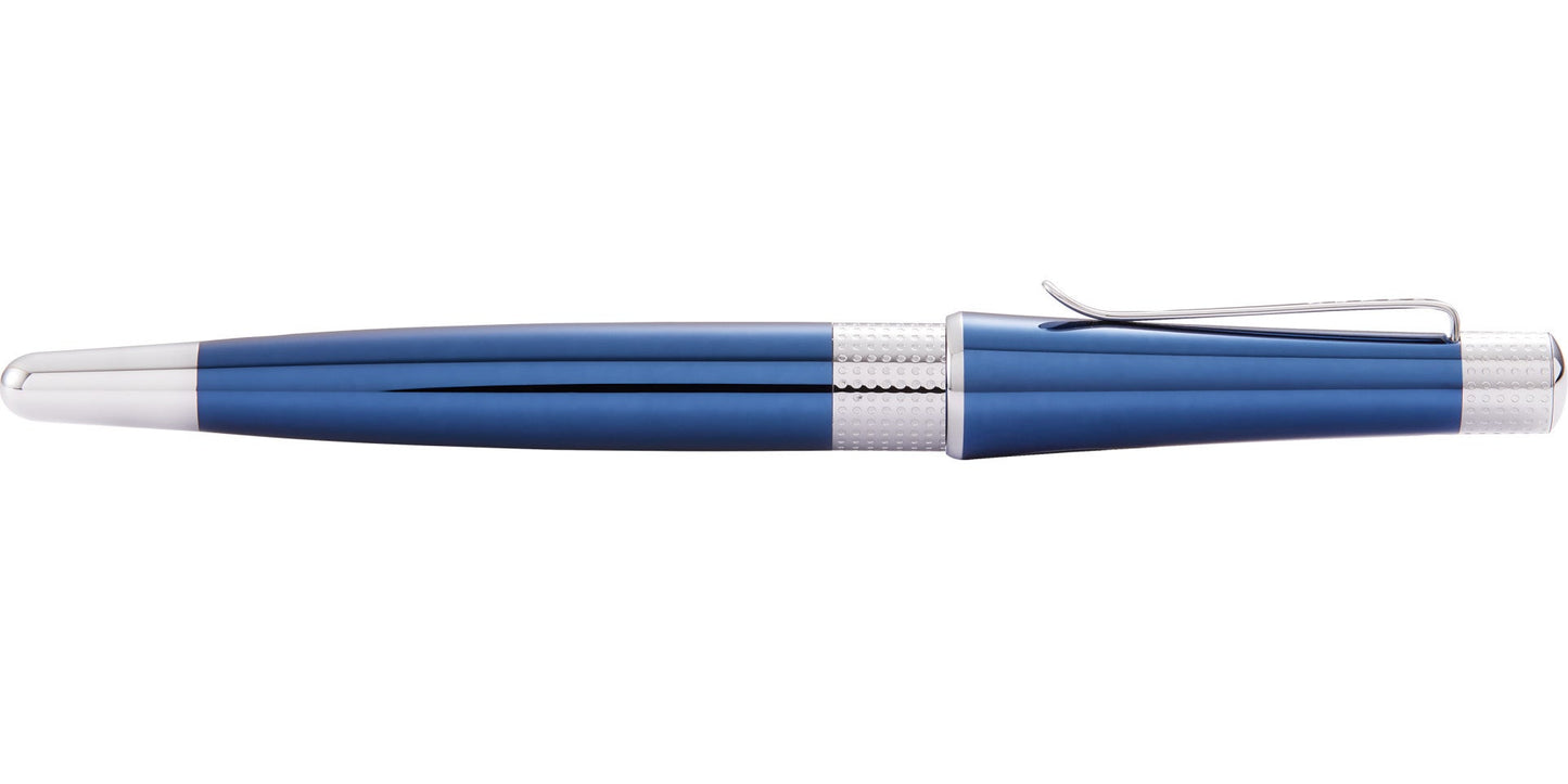 Beverly Translucent Cobalt Blue Lacquer Rollerball Pen