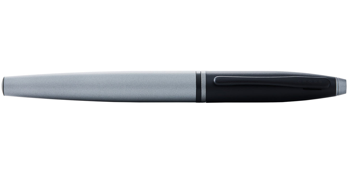 Calais Matte Gray and Black Lacquer Fountain Pen