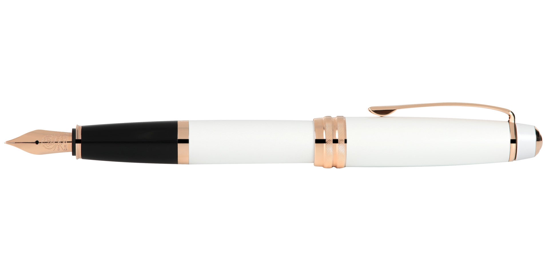 Bailey Pearlescent White Lacquer Fountain Pen