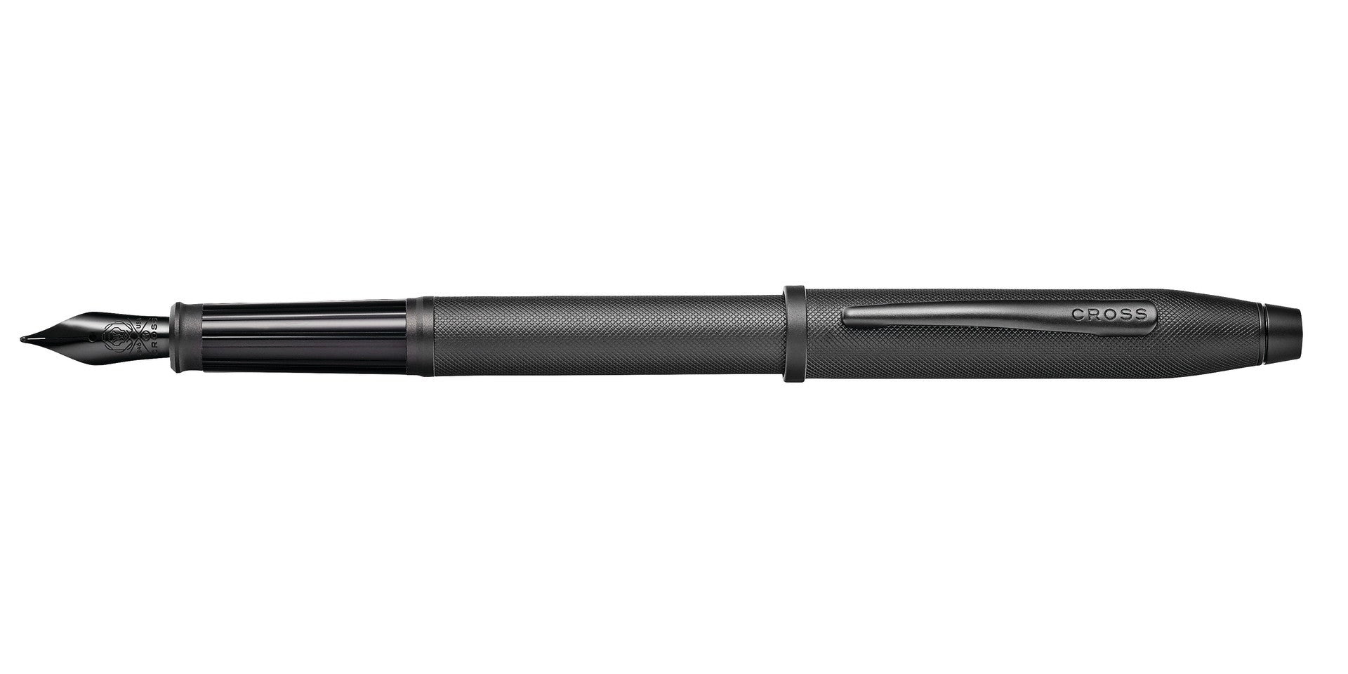 Century II Black Micro-knurl Fountain Pen