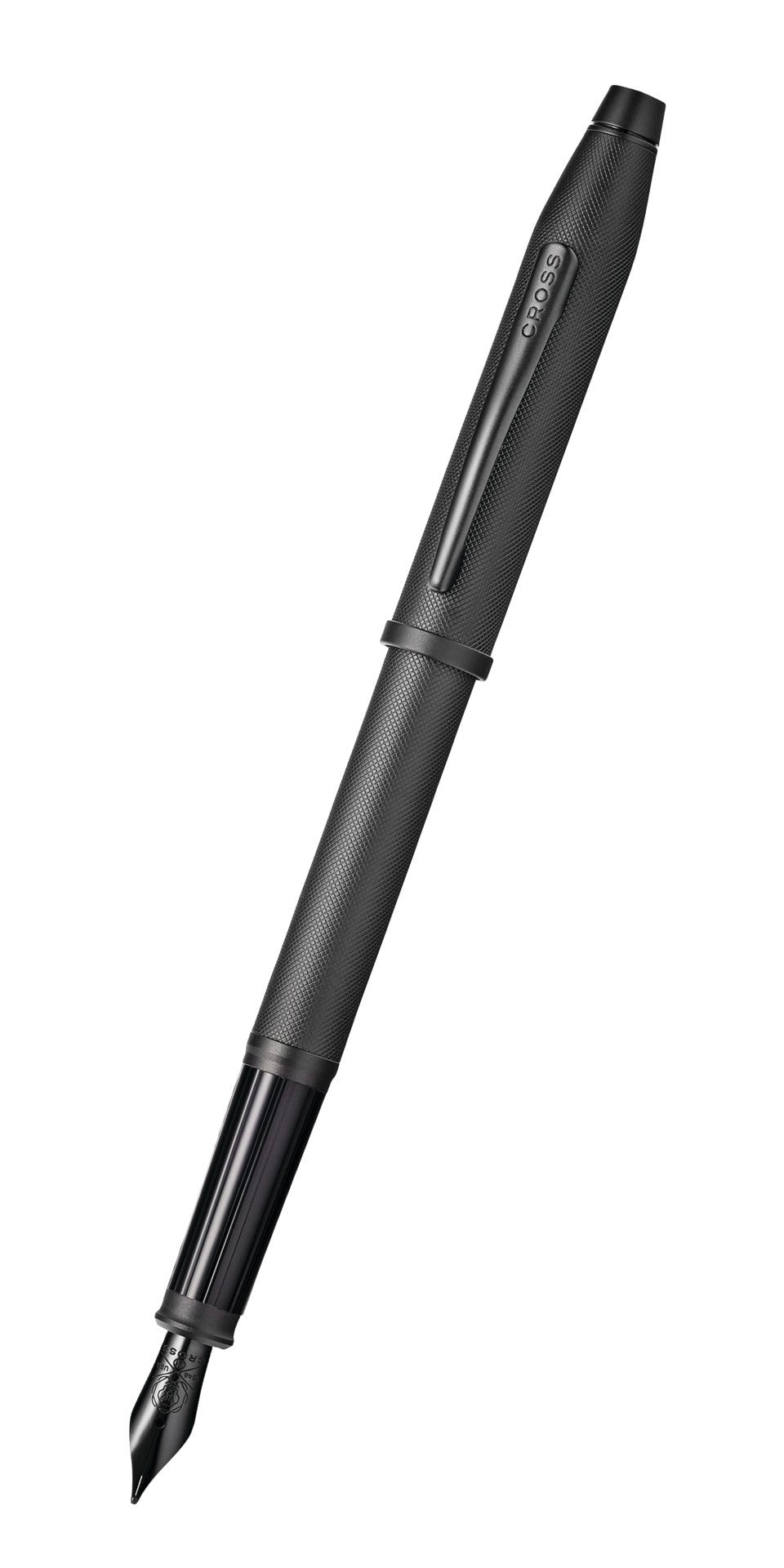 Century II Black Micro-knurl Fountain Pen
