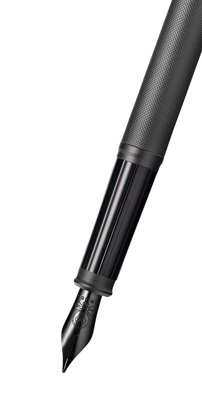 Century II Black Micro-knurl Fountain Pen